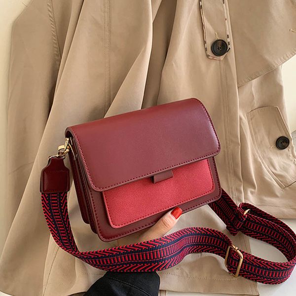 

msgher panelled flap women shoulder bag autumn french vintage niche style joker frosted gentle color small girl bag wb3049 c1223