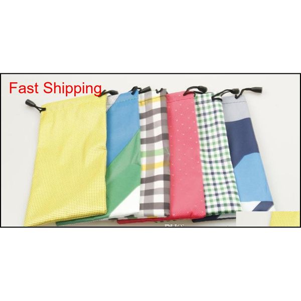 

sunglasses pouch glasses case multi-functional cloth cleaning eyewear sunglasses bag pouch protection glasse qylkdl dh_seller2010