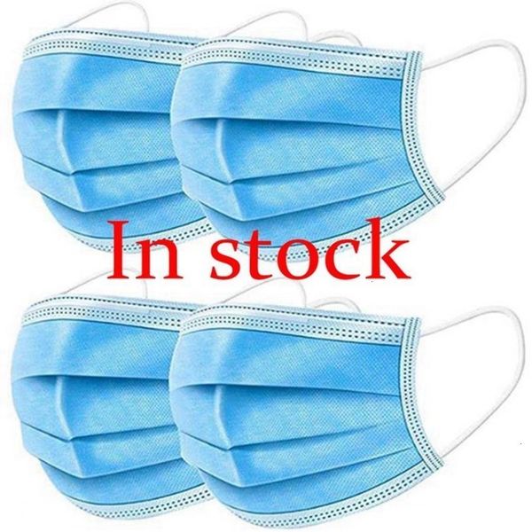 

3-layer stock face thick in us disposable masks with earloops for salon home use comfortable