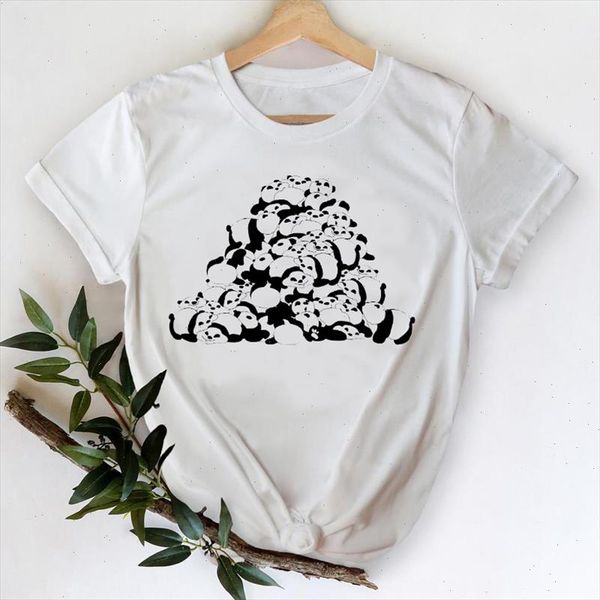 

t shirts women ladies 2021 animal funny 90s cartoon clothes printing graphic tshirt lady print female tee t shirt, White