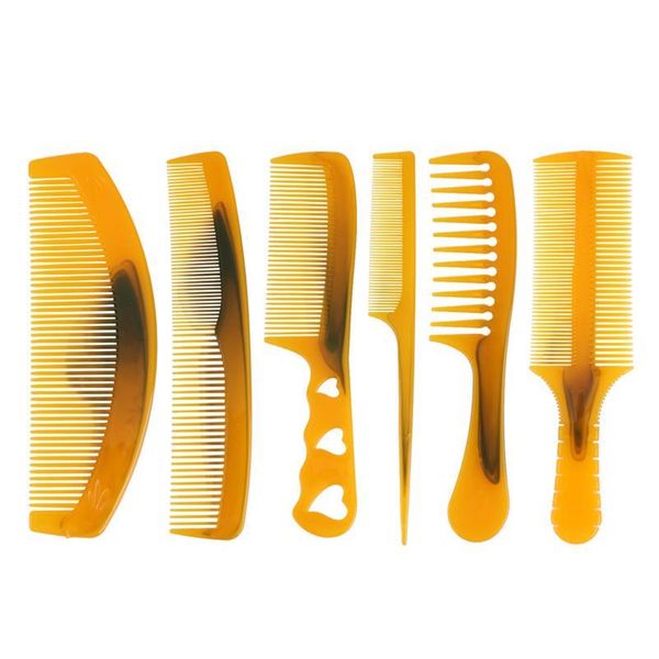 

long handle natural resin comb anti static scalp mas hair brush hairdressing styling tools lon jllxsv, Silver