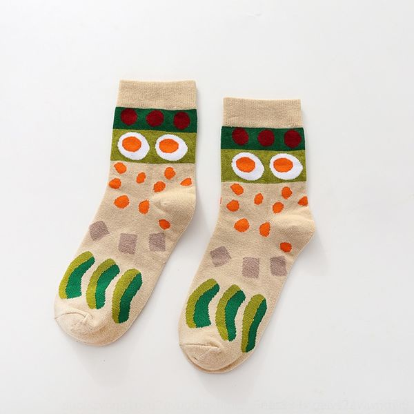 

pj5af южной корея скейтборда моды бренд хлопок доска sockscreative носки хлопка середины мультфильм смешно мило трубный спорт мужчины и женщ, Black