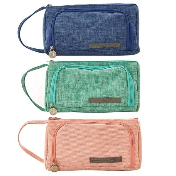 

storage bags lovely big capacity student stationery bag pen case cosmetics organizer