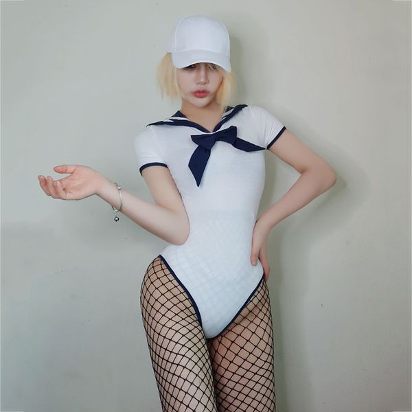 

nightclub ds performance clothes gogo collar dance suit navy suit one-piece party group dance team costume bar dj, Black;red