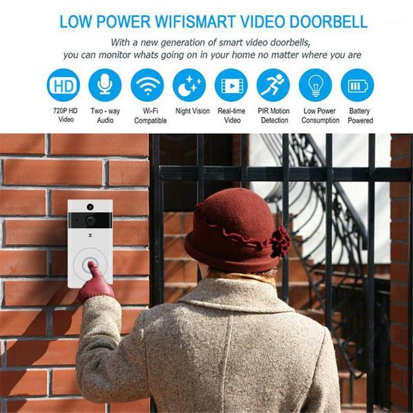 

wifi doorbell smart ip video door video intercom phone door bell camera for apartments ir alarm wireless security camera1