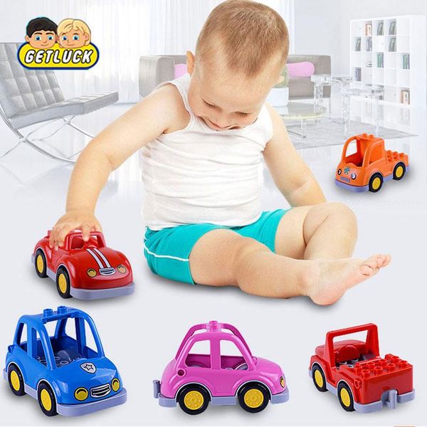 

leduo big block gifts getluck classic city traffic series building blocks diy assemble bus car toys bricks compatible with yxlixs ly_bags