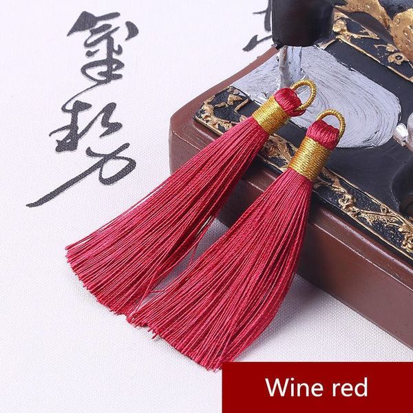 

5pc new style steel ring tassel fringe keychain caps straps diy jewelry making charms pendant craft accessories craft tassel diy h sqcgkn
