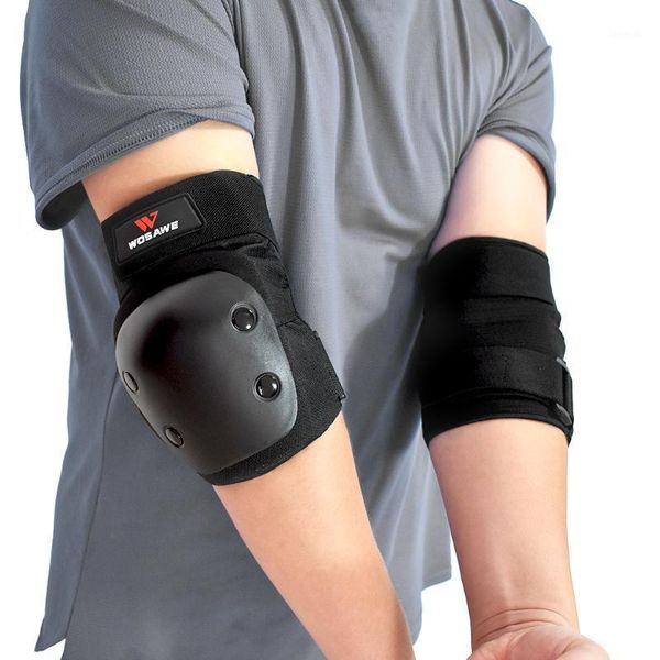 

elbow & knee pads wosawe roller sports protector eva wrist pad for ski bicycle bike hockey snowboard body brace support suits1, Black;gray