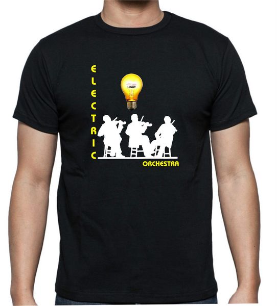 

elo *electric light orchestra logo music legend black size 3xl new summer casuals sport hooded sweatshirt hoodie t shirt