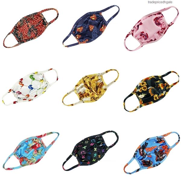 

protective sky ice silk 3d starry cotton mask print anti dust pm2.5 breathable mouth designer printed face masks in stoc