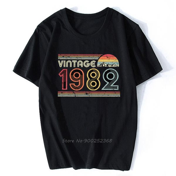 

vintage 1982 men cotton fashion short sleeve 38th birthday gift retro style clothing harajuku hoodie designers t shirts sweatshirt
