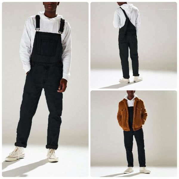

men's jeans men's denim strap long summer street hipster european and american design brand waist pants1, Blue