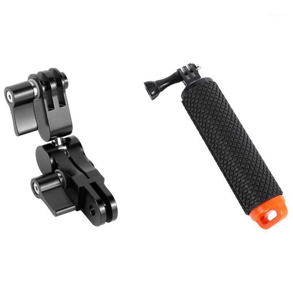 

tripods waterproof handheld underwater sport selfie stick monopod pole with 360 degree metal mounts adapters helmet1