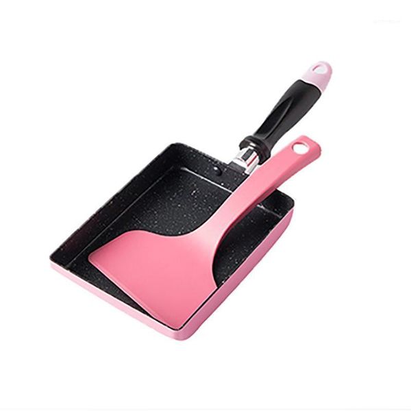 

pans aluminium alloy cookware pancake egg square pot nonstick frying melaleuca pan with shovel +brush stove grill cooking accessories1