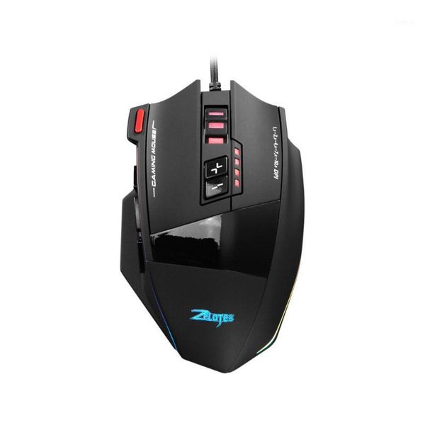

mice zelotes c13 gaming mouse 10000 dpi 13 programmable buttons rgb led light mice1