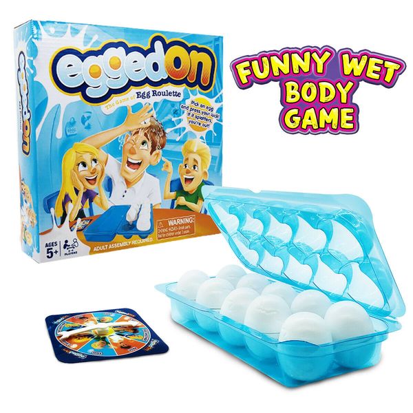 

smashing egged on splat party game crazy wet head toy & diy easter color eggs