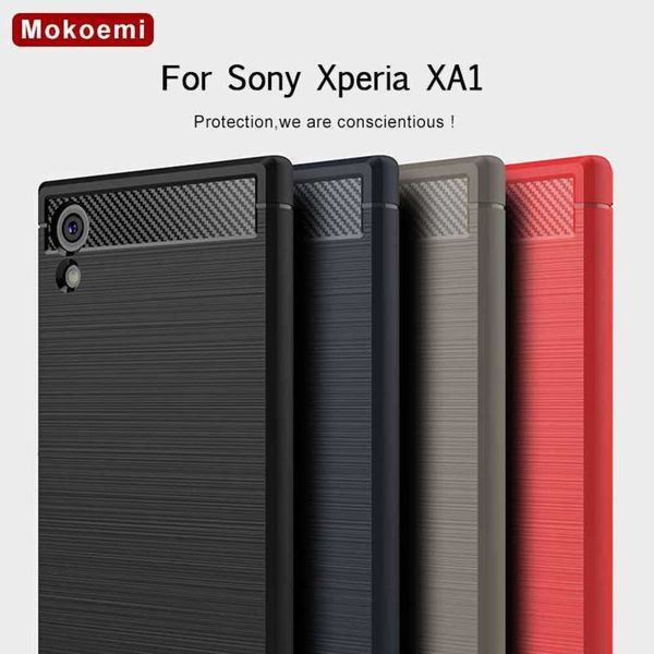 

mokoemi fashion shock proof soft silicone 5.0"for ultra for sony xperia xa1 plus cell phone case cover
