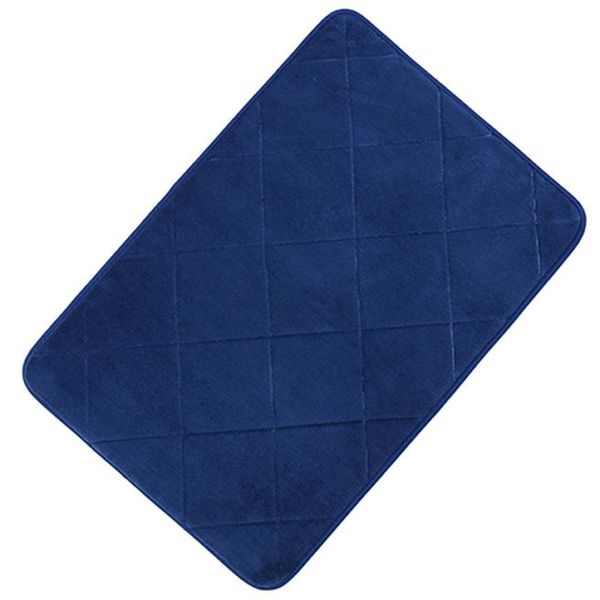 

4 color solid bathroom mats non slip microfiber foam memory bathroom rug diamond checkered mat solid color carpet tapete 42x60cm wmtwjx