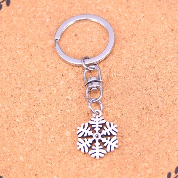 Fashion Keychain 20*23mm Snowflake Snow Pingents