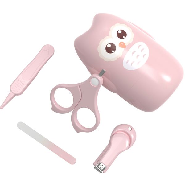 

baby nail clipper set newborn nail clipper scissors file tweezers infant nail care set nursery kit suitable for new mothers lj201026
