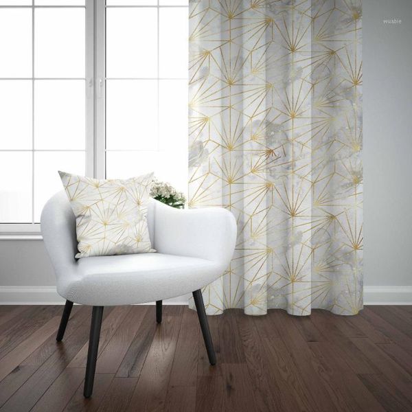 

else gray yellow geometrics lines nordec 3d decor print living room bedroom 1 panel set curtain combine gift pillow case1