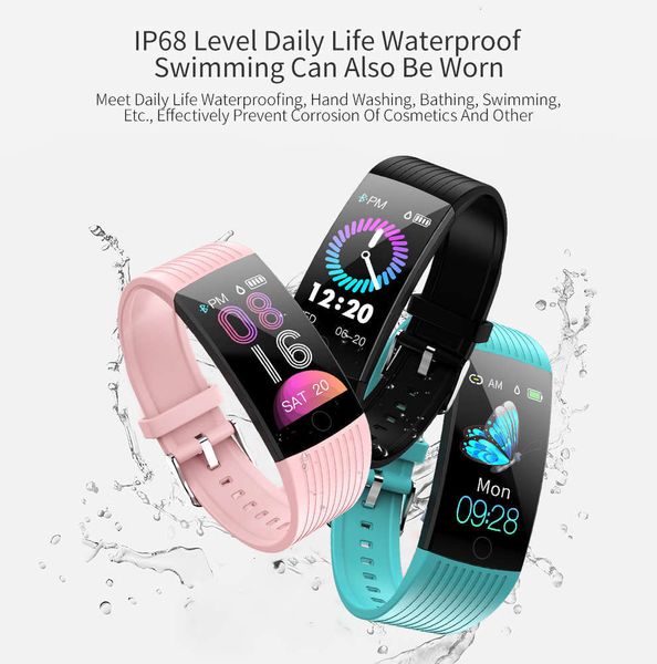 

smart wristband, 1.14 inch large screen, intelligent waterproof ip68, android and ios fitns trackerbgt