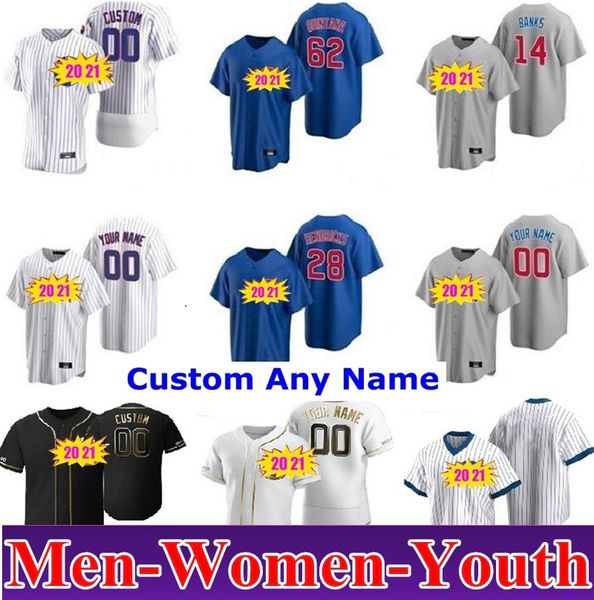 

2020 chicago anthony rizzo javier baez krisbryant kyle schwarber jason heyward david bote men women youth cubs baseball jerseys, Blue;black