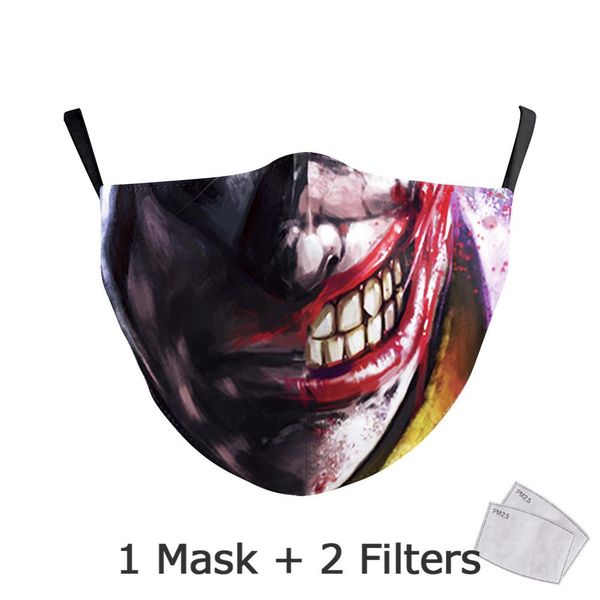 

nadanbao halloween funny joker face print masks kids washable fabric masks women face cover reusable fashion outside mask qylttg