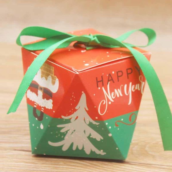 

горячие продажи 2019 5.5x5.5x6cm 5pcs 10pcs merry christmas wedding конфеты красного цвета с whiteribbon box алмазные партии бумаги подарки