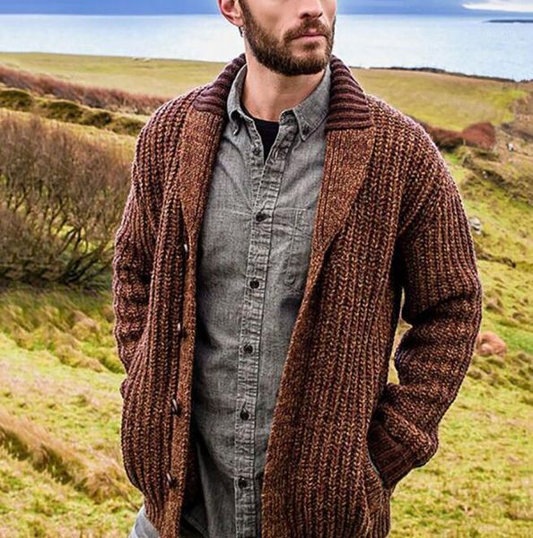 

autumn and winter new fashion casual loose solid color long-sleeved sweater men1, White;black