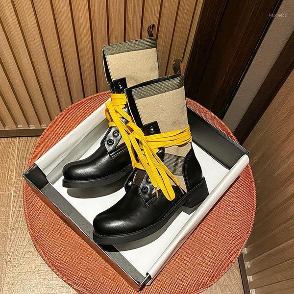 

boots fashion women's 2021 thick heel autumn and winter warm high-british1, Black