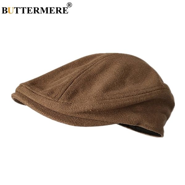 

buttermere solid flat cap men 100% cotton camel duckbill hats male summer brand breathable vintage gatsby beret hat t200720, Blue;gray