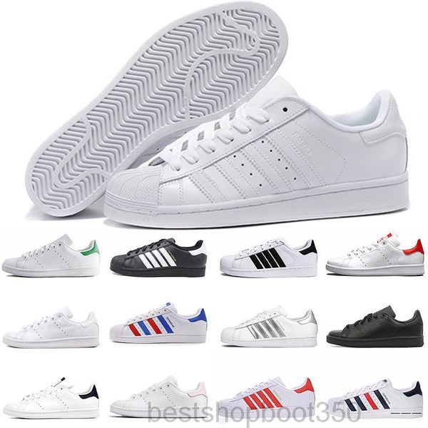 

new online sale originals stan smith shoes women men casual leather superstars skateboard punching white black green blue sports ff9q