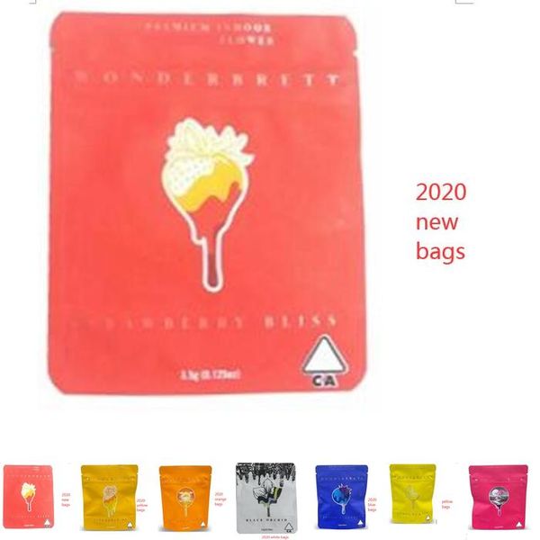 

wonderbrett black orchid heat sealable mylar bag 10x12.4cm zipper packaging 3.5g childproof edibles pouch retail packaging bags wmtyyw