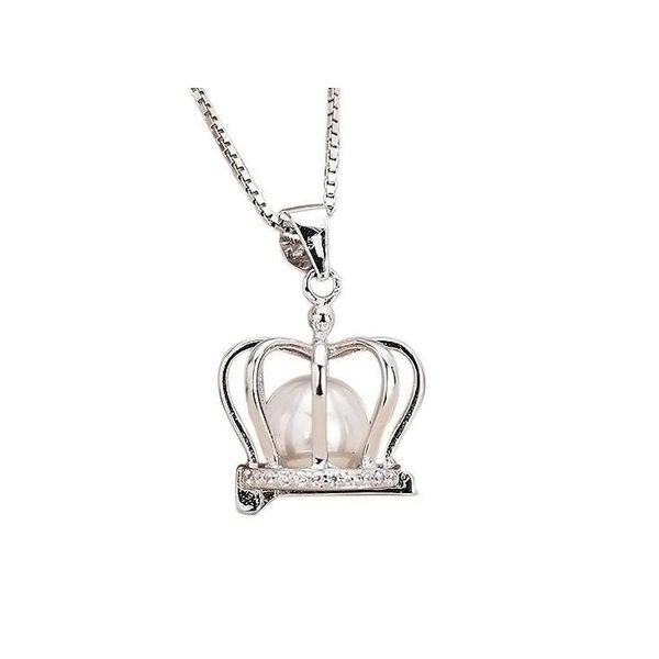 

selling ball cage pendant diy accessories s925 sterling silver crown necklace magic pearls locket manufacturers wholesale 0uy0n