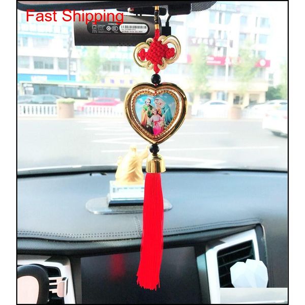 

religious accessories car interior rear-view mirror decorative heart shape enamel jesus red long tassel hanging pe qyllkp nana_shop, Silver