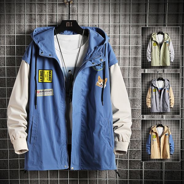 

2020 мужчина куртки бейсбольной куртки с капюшоном outwear wadded пальто тонкого parka мужской с капюшоном моды печатных куртки, Black;brown