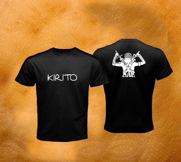 

new kirito sword art online sao anime kirito double sword black men t shirt tee tee shirt sport hooded sweatshirt hoodie