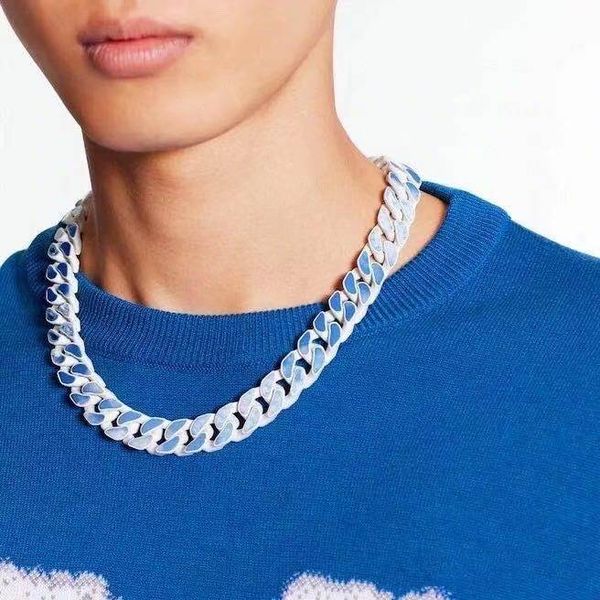 

popular logo necklace with steel bracelet is a must for men and women, Silver
