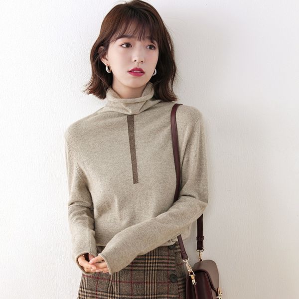 

2021 women's jersey 100% pure cashmere mesh sweaters famale short front and long turn 7 standard pullovers 10t8, White;black