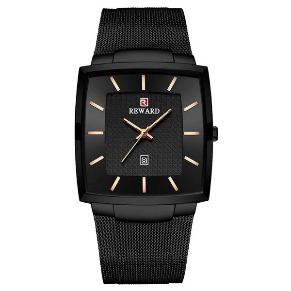 

wristwatches movement men watch 3atm waterproof luxury business simple wrist ultra thin rectangular wristwatch, Slivery;brown