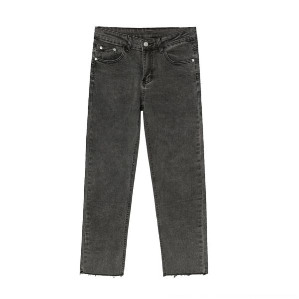 

bb1gs nirben greyish stretch black jeans korean version of the slim versatile and jeanstrousers feet jeansslim jeans and raw-cut ankle-lengt, Blue