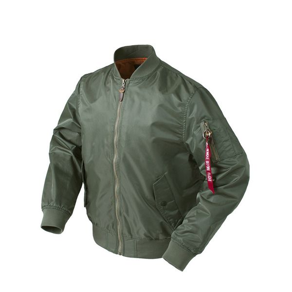 

fashion spring thin classic bomber coat men ma1 polit jackets waterproof mens windrunner retro stand collar autumn man clothes, Black;brown