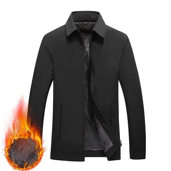

jaycosin winter jacket men velvet thick lapel uniform coat autumn new bomber jacket cotton clothing men jaqueta masculina 20201, Black;brown