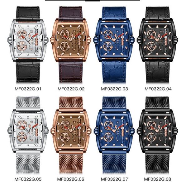 

2021 men quartz watch mesh strap stainless waterproof quartz relojes watches casual fashion wristwatches relogio masculino, Slivery;brown