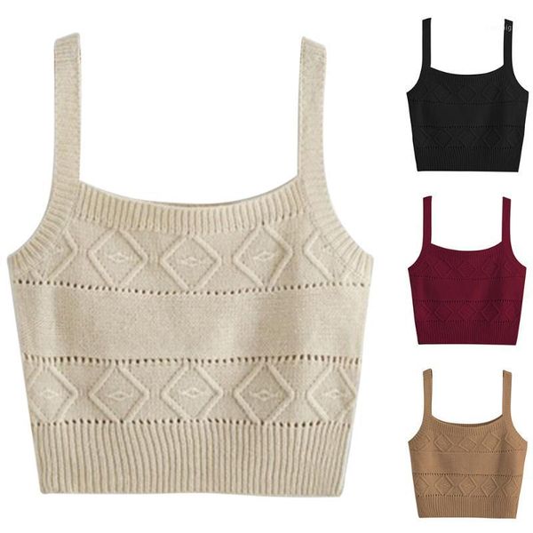 

women crop sweater tank button up v neck sleeveless knit casual beach vest female camisole cotton tanks1, White