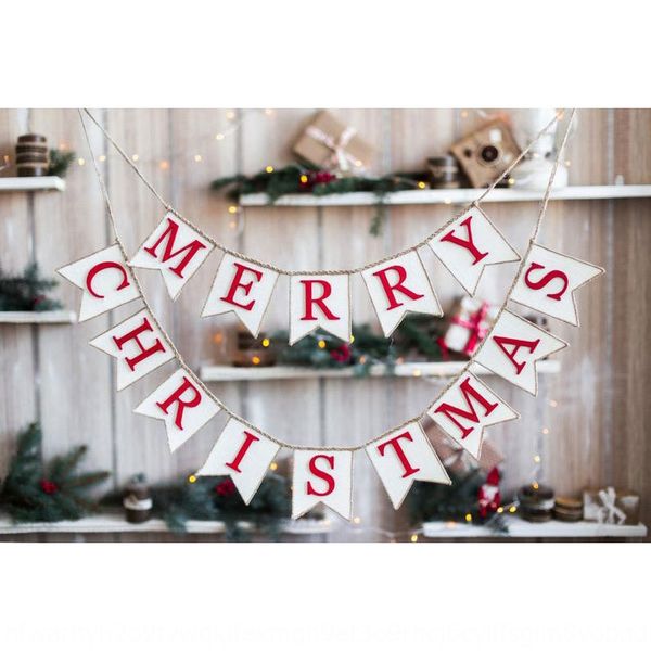 

белого грубого льна письмо партии рождественское украшение decorationflag белый грубый льняной рождество буквенных украшения украшение флаг