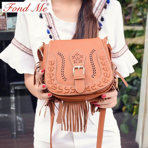 

new tassel hollow-out shoulder bag