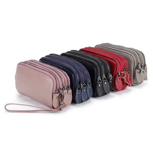

fashion women wallet wristlet day genuine leather coin phone bag female ladies small clutch purse card holder