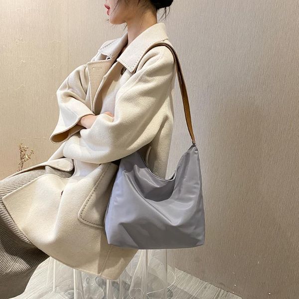 

large capacity travel handbag lady hit color tote simple shoulder handle bag youth ladies simple versatile bag